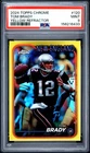2024 TOPPS CHROME YELLOW REFRACTOR #120 TOM BRADY 23/75 PSA 9