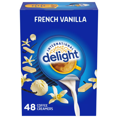 International delight French vanilla coffee Creamer Singles, 48 Count.......