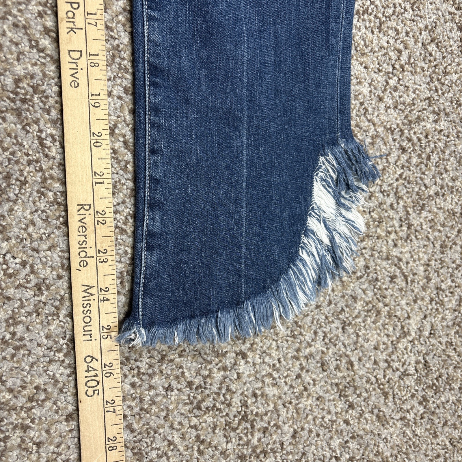 Paige Hoxton Straight Ankle Jeans Size 25 X 25 Raw Hem - View 10