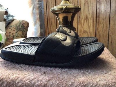 Nike Benassi Women's Slide Sandals - Womens Black/Rose Size 7