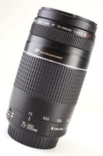 Canon EF 75-300mm F4-5.6 MK III USM Autofocus Lens for Canon EOS DSLR Rear Cap