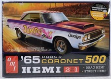 Amt 65 Dodge Coronet 500 Hardtop Hemi Drag Street 2 In 1 1965 125 Model Kit