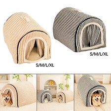 Dog House Cat Cave Bed Pet Tent Weatherproof Detachable Kennel Portable for