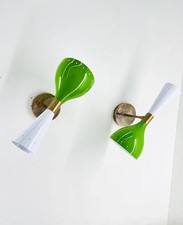 Modern Brass Italian Wall Sconce Lamp Light , Mid Century Brass Wall Light Lamp