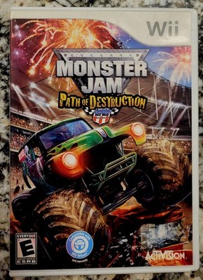 NINTENDO Wii: Monster Jam: Path of Destruction,No Manual, TESTED, FAST SHIPPING 