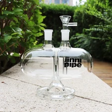 7.5'' Gravity Bong Glass water pipes Smoking Perc Bong Down stem Hookah BUBBLER