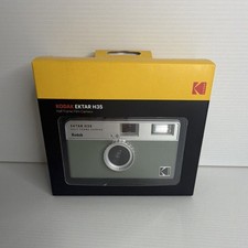 Kodak Ektar H35 Half Frame 35mm Film Camera Built-in Flash Green Silver