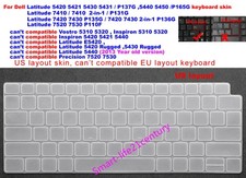 US Keyboard Skin For Dell Latitude 5420 5421 5430 5431 5440 5450 7410 7420 7430