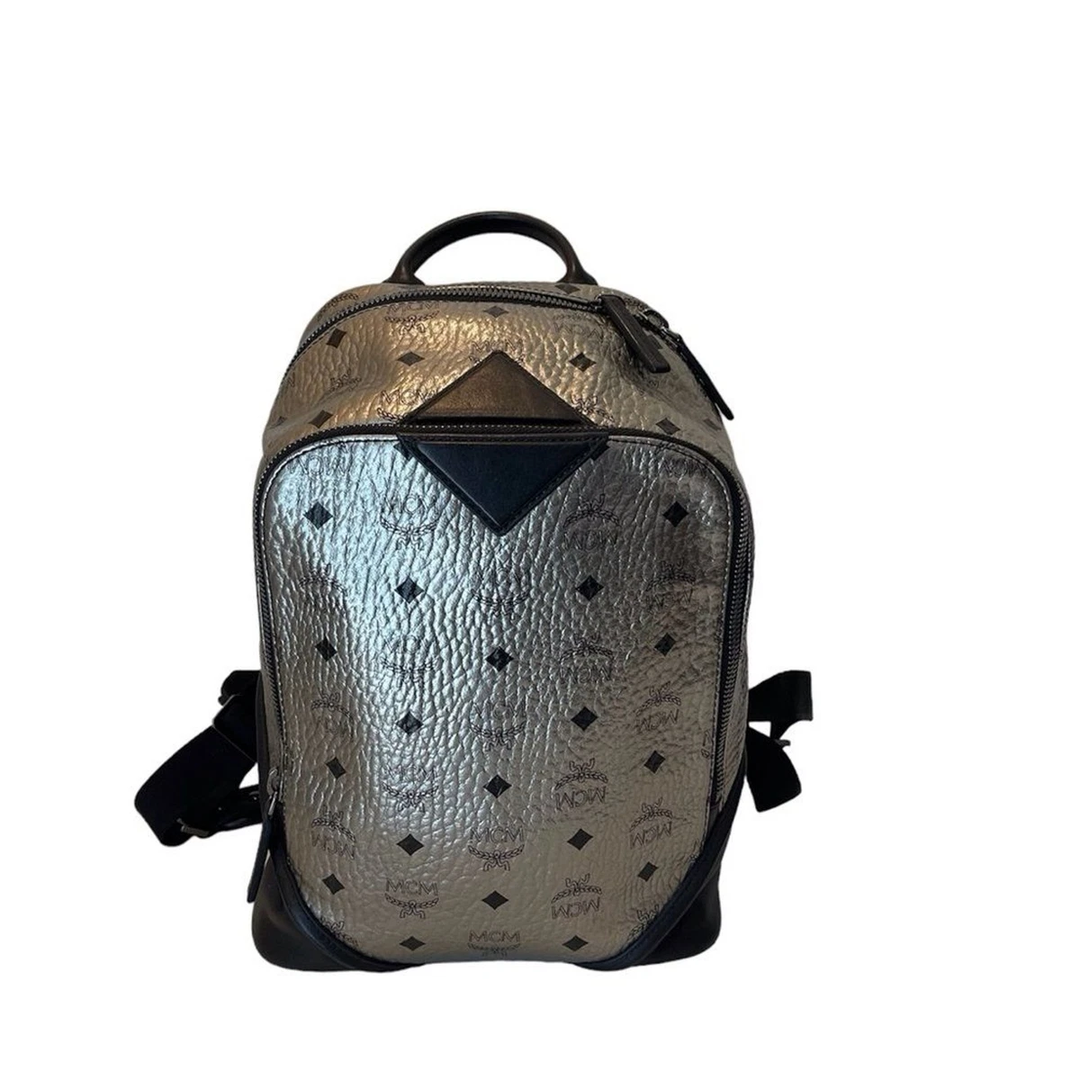 MCM Munchen Metallic Silver Stud Backpack Limited Edition. W COA & Dustbag. MCM Men main image 3