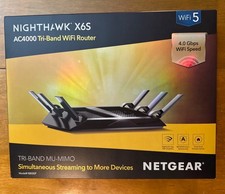 Netgear Nighthawk 1000 Mbps 4 Port Tri-Band WiFi Router (R8000P100NAS)