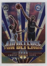 2021-22 Panini Donruss Optic Air Defense Purple Prizm Joel Embiid #5 13wt