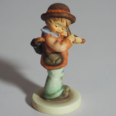 Goebel Hummel Figur Junge Geigenspieler Schirm Vintage 1984 Porzellanfigur