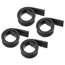 Replacement rubber window wiper, glass, 11.81 inches, black 4 pcs