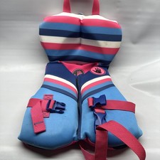 Body Glove Child UV Resistant Segmented Life Jacket Vest 30 Lbs Pink Blue