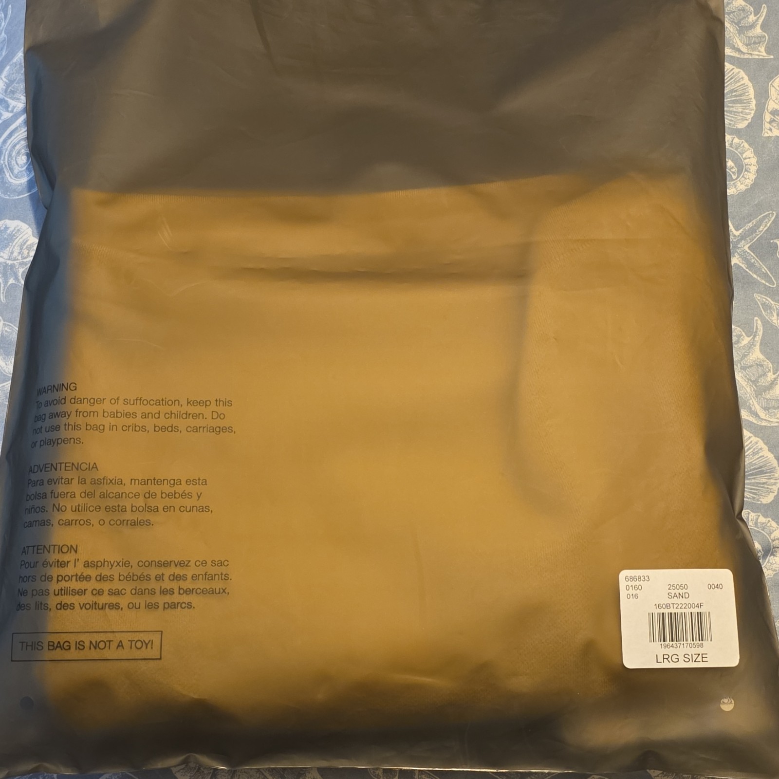 Essentials Fear of God Men's Sweat Shorts Sand Drawstring Logo thumbnail 3