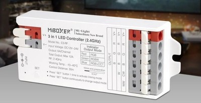 MIBOXER / Mi-Light - LED Controller 3in1 (RGB/RGBW/RGB+CCT) 2,4GHz