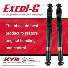 2x Rear KYB Excel-G Shock Absorbers for Peugeot 207 208 FWD Hatchback 07-On