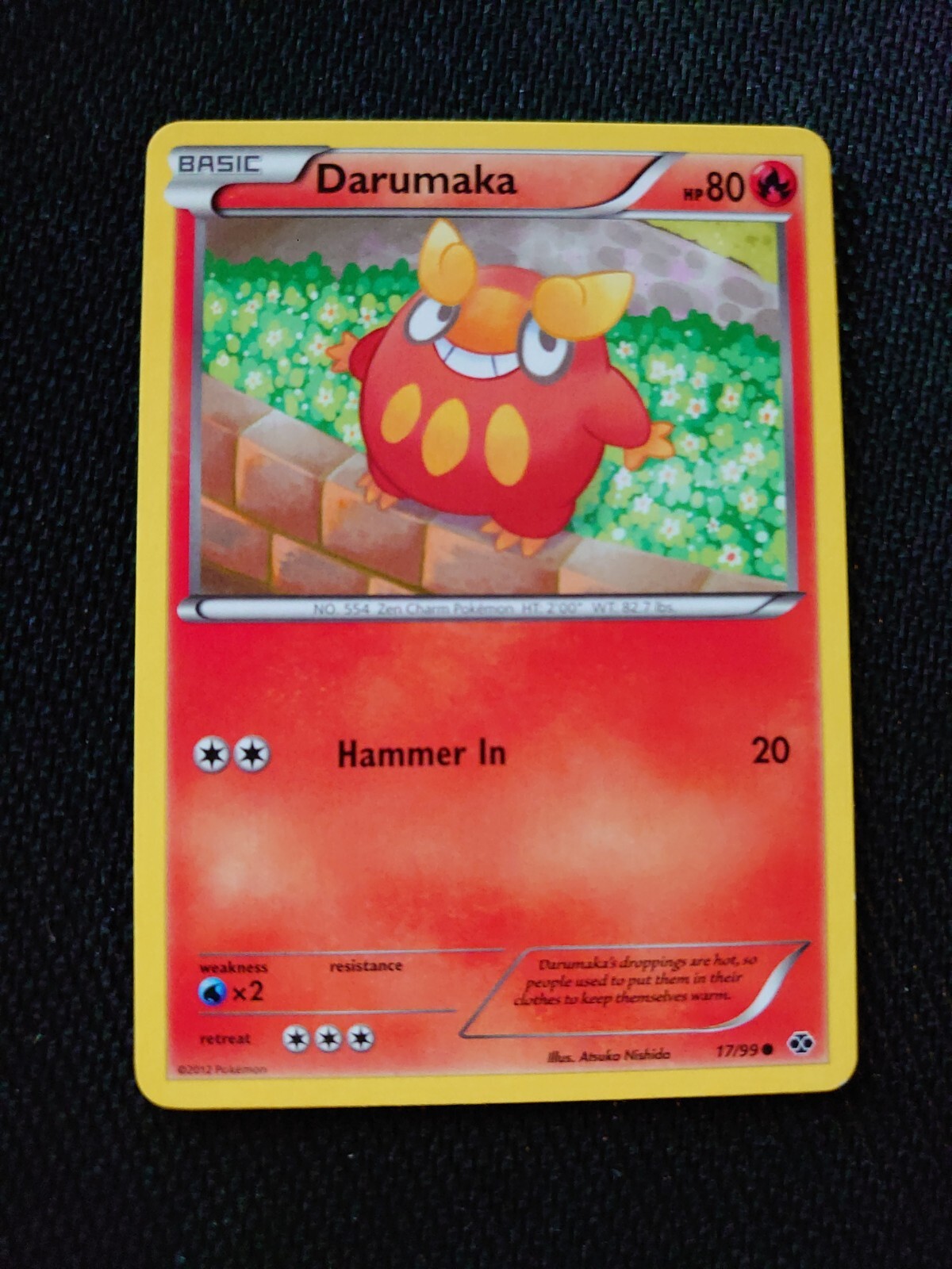 Pokémon TCG Darumaka Next Destinies 17/99 Regular Common NM