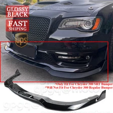 For Chrysler 300 C S SRT 2015-2023 V3 Glossy Black Front Bumper Lip Splitter Kit