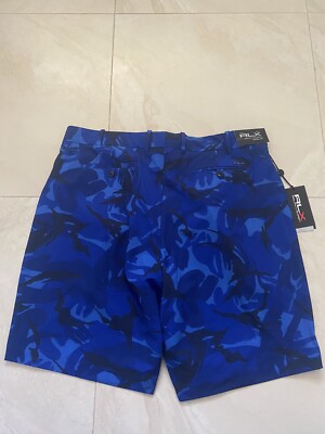 RLX Ralph Lauren Golf Shorts Water Repellent Stretch blue camo men