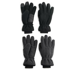 Tek Gear Mens Thinsulate Warm Gear Touch Screen Cuffed Micro fleece Gloves S/M