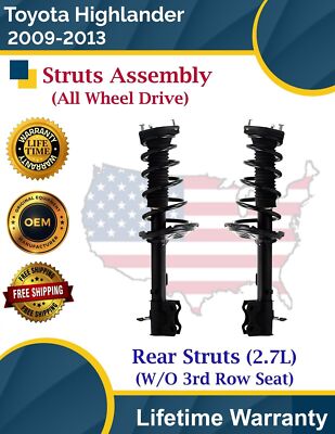 Gabriel OEM Rear Struts For 2009-2013 Toyota Highlander  4X4 Lifetime Warranty