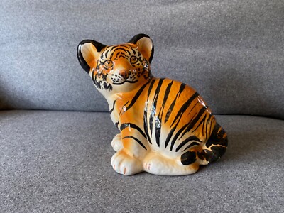 Vintage Mid-century ceramic tiger, made in Italy | eBay