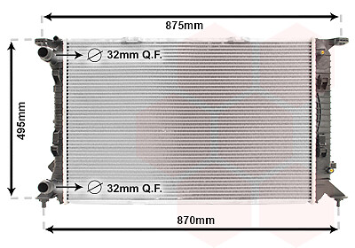 KüHler WasserküHler FüR Audi A4 Avant Q3 Seat Exeo ST 8K5 B8 8UB 8UG 4G5 C7-image
