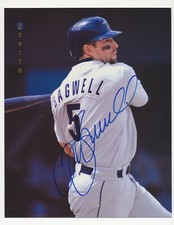 JEFF BAGWELL - Signed/Autographed - 1997 Pinnacle Zenith 8x10 Photo-Card w/COA