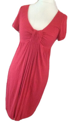 Vivance Collection Kleid 40 Rot Viskosekleid Kofferkleid Korallrot Neu Knoten