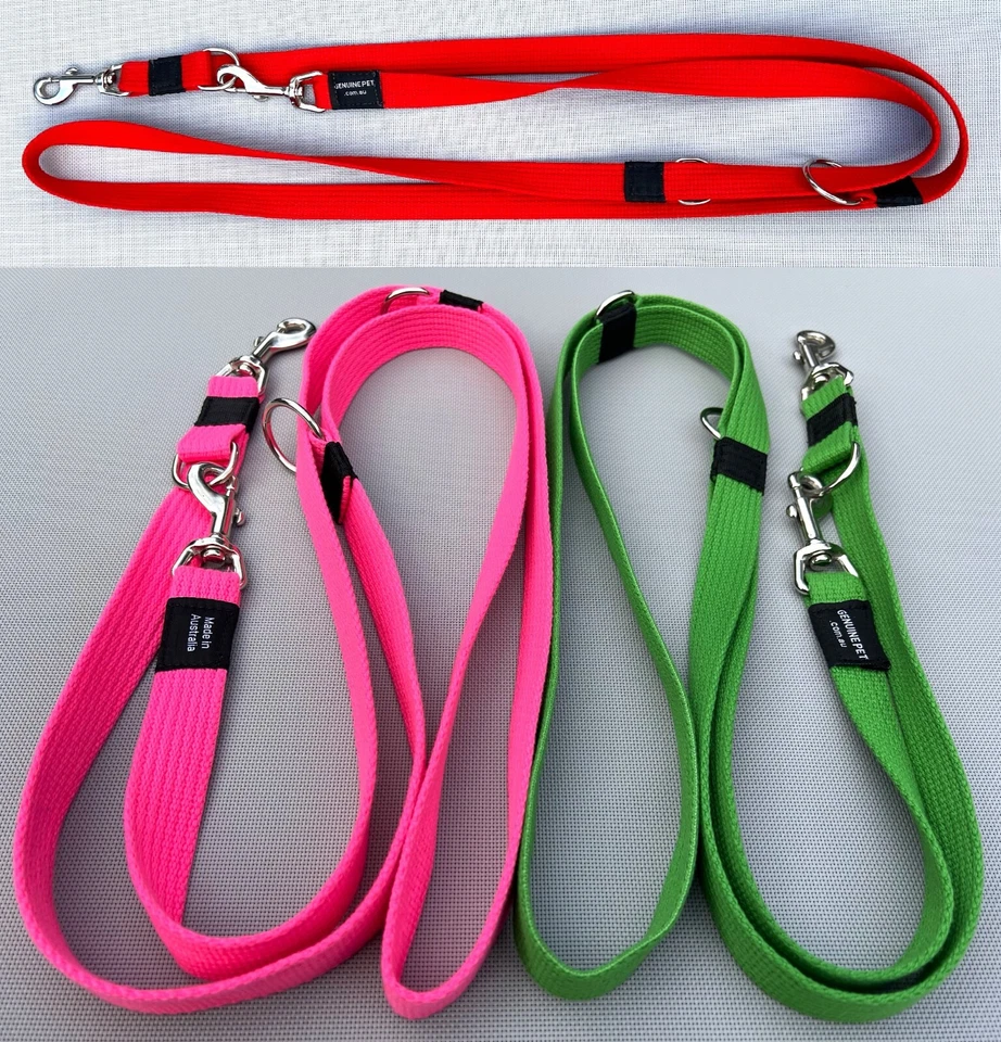 Multi-Function Dog Lead Training Leash Collar Webbing - Image 4 of 4
