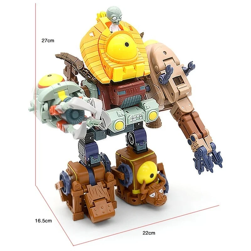 Figura de acción 5 en 1 Plantas vs Zombis JEFE ROBOT juguete niños muñecas conjuntos modelo regalo Foto 4 de 4