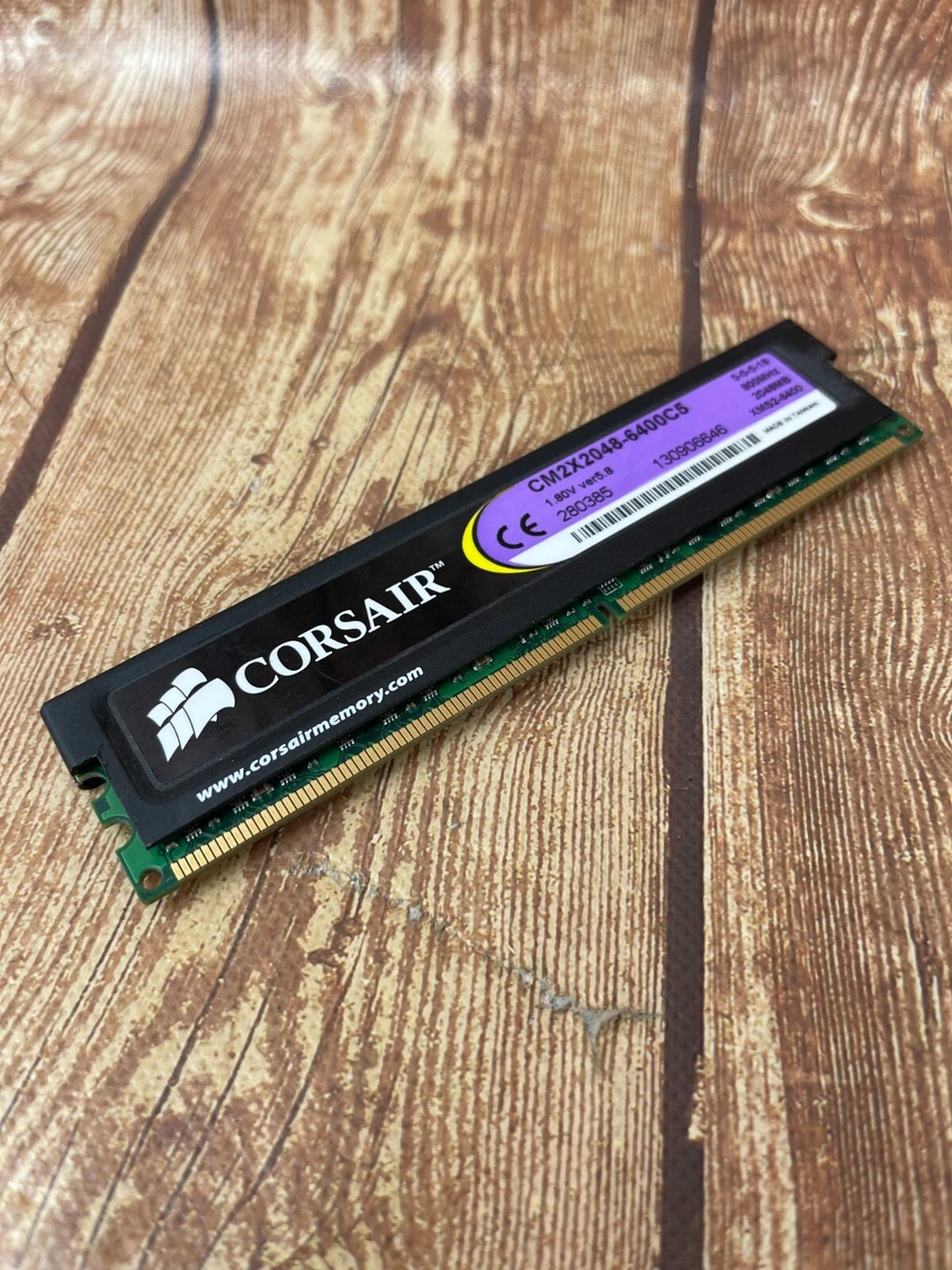 forbandelse Saga Slime Corsair CM2X2048-6400C5 2GB Desktop memory 800 mhz DDR2 | eBay