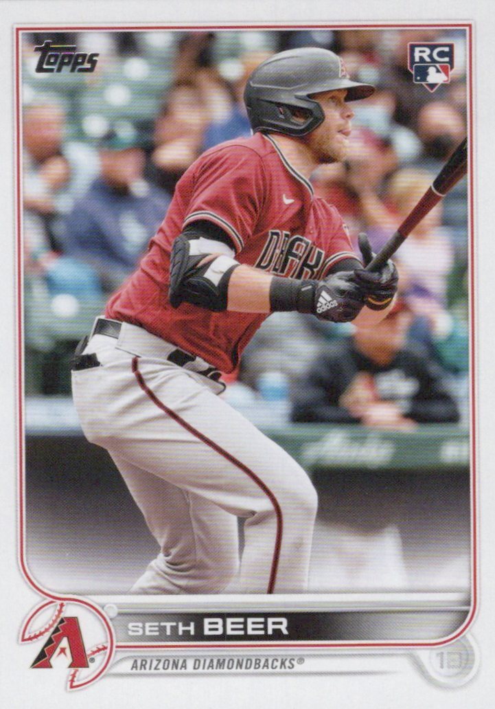 2022 Topps Baseball #345 Seth Beer RC Arizona Diamondbacks