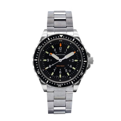MARATHON 46mm Jumbo Diver's Quartz (JSAR) with Stainless Steel Bracelet 316L Sta