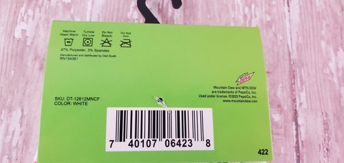 Mtn Dew Soda Cola Socks Men's Shoe Size 6-12 - New By Odd Sox - Mountain Dew - Picture 3 of 3