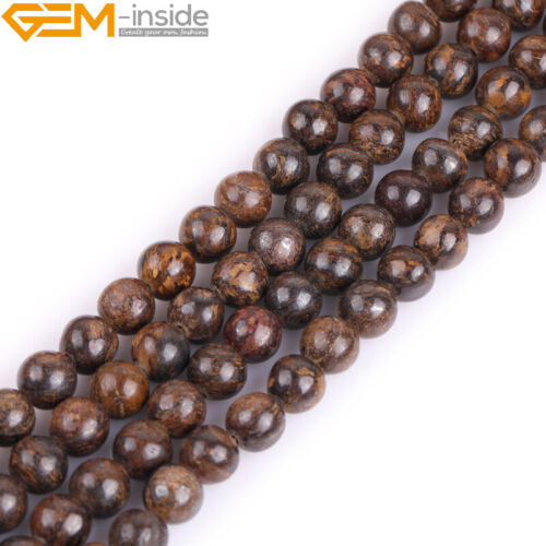 15" Natural Round Gemstone Beads Wholesale 6mm 8mm 10mm Spacer Lot Jewellery - Picture 106 of 385
