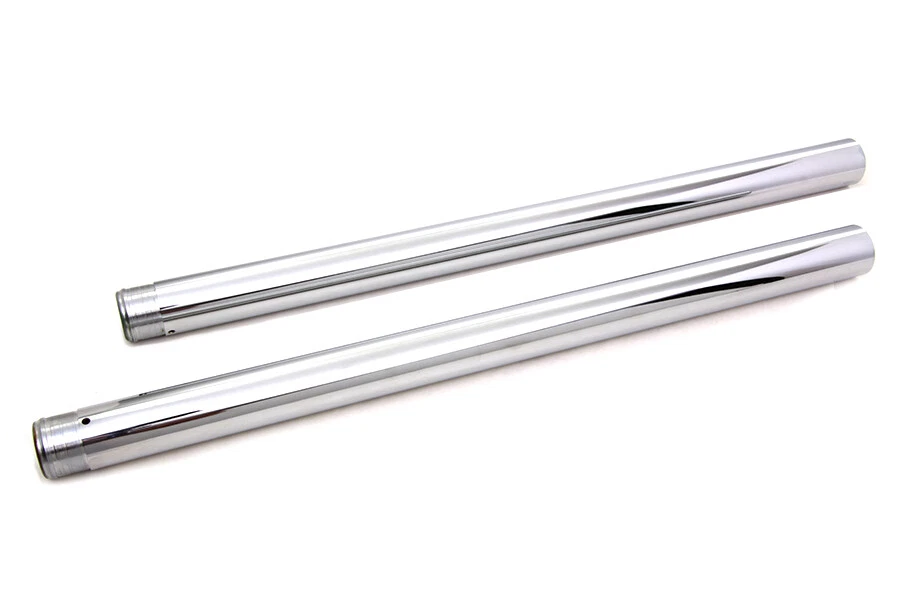 Chrome Fork Tube Set 2 inch Over Stock fits Harley Davidson - Image 2 of 4
