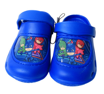 PJ Masks Boys Slip On Foam Cushioned Clog Sandal Toddler Size Small 5/6 With Tag