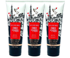 3 BATH BODY WORKS EMILY IN PARIS AMOUR ULTIMATE HYDRATION BODY CREAM 8 OZ NEW