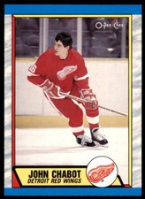 1989-90 O-Pee-Chee John Chabot . Detroit Red Wings #225