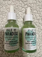 Lot 2 - Isle of Paradise Face & Body Self-Tanning Drops Medium 1.01 fl oz SEALED