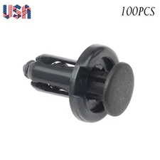 100 PCS Bumper Hood Fender Splash Guard Retainer Clips Fasteners for Honda Acura
