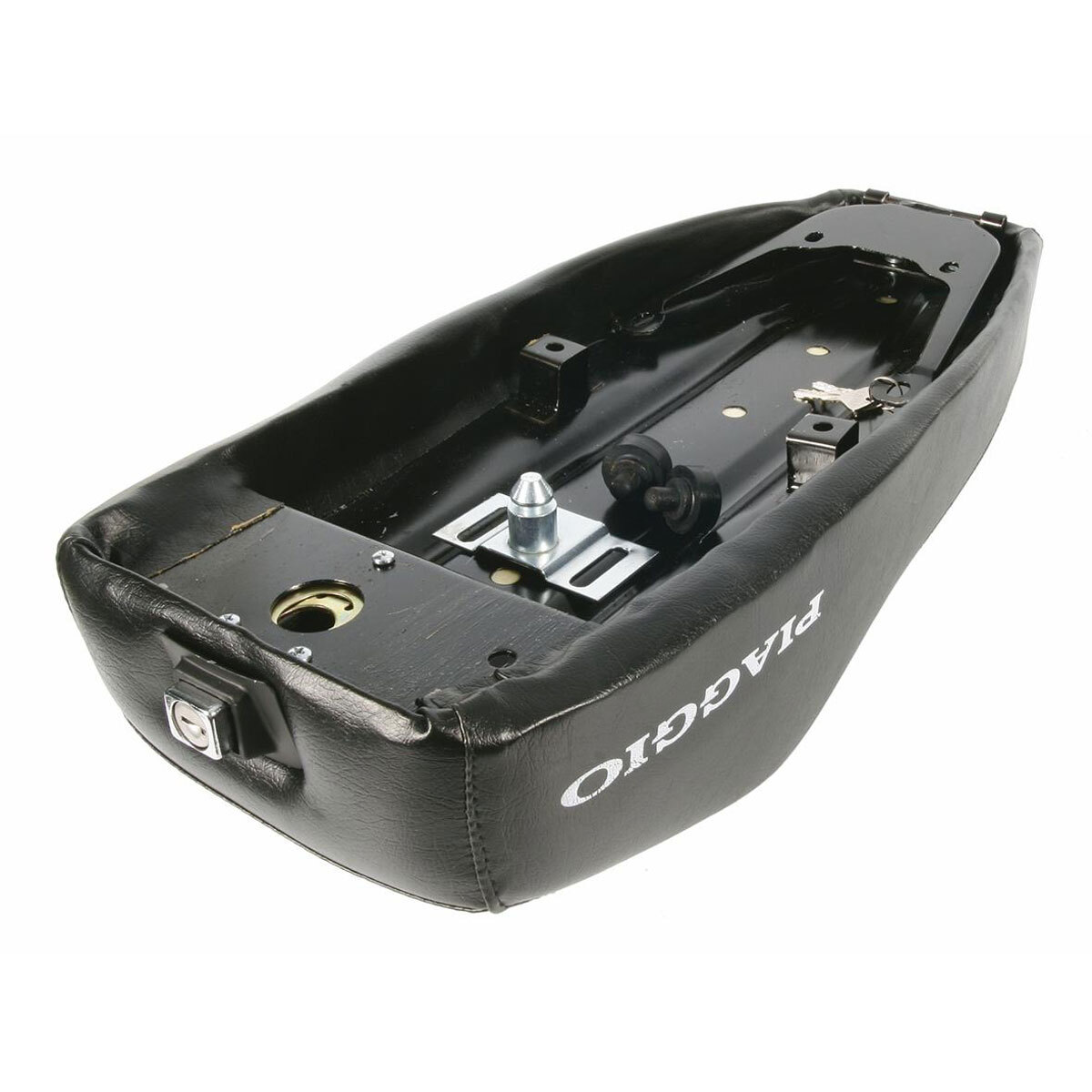 Selle Vespa Noir 50/125 Primavera à Levier , Piéces Vespa 50-90-125 Primavera /ET3, Selle Vespa