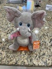 Ear Flapping  Singing Elephant Play Peek a Boo Animated 11" Plush Kids Toy