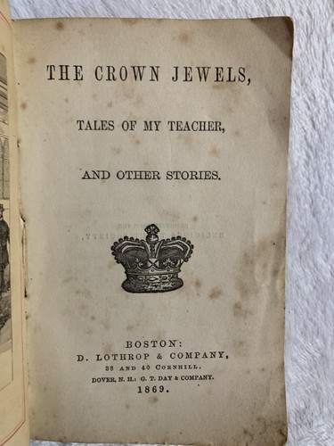 Vintage 1869 The Crown Jewels And Other Stories for Young Folks Book - Picture 5 of 11