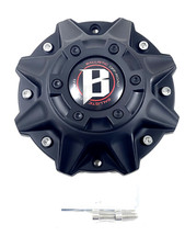 Ballistic Flat Dull Black Lg1208-33 Lg1208-34 Or Top Wheel Rim Center Cap