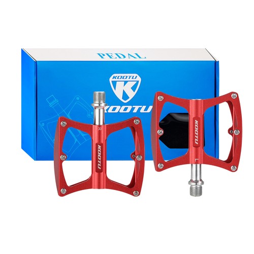 KOOTU Mountain Road Bike Pedals 9/16'' Aluminum Alloy Bearing