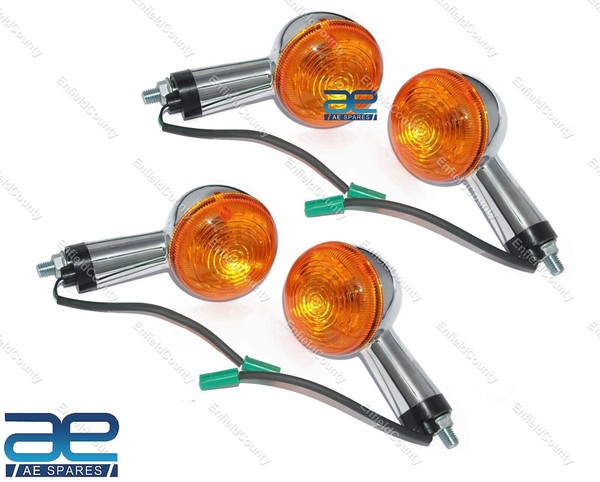 FüR Royal Enfield Meteor 350 Neue Classic 350 Vorderer Hinterer Blinker Ecs-image