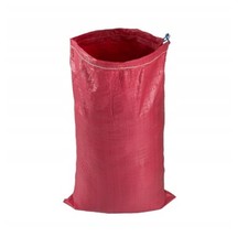 5 X Polypropylène Tissé Sac 50 x 80 Avec Cordon Sable Décombres Sacs Avec Liens